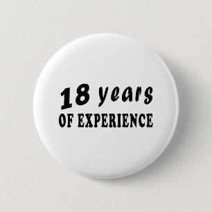 18 Jahre Erfahrung Button