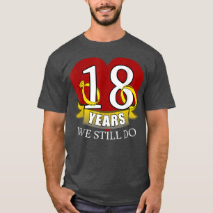 18 Jahre Hochzeitstag T-Shirt