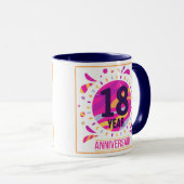 18 Jahre Kaffeepause Tasse (VorderseiteRechts)
