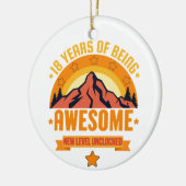 18 Jahre Phantastisch sein - Geburtstag Keramik Ornament (Links)