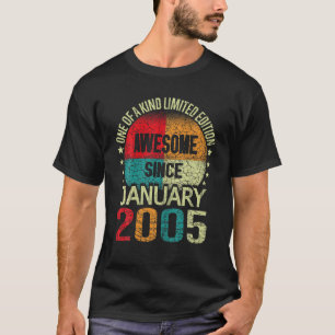 18 Jahre Phantastisch Seit Januar 2005 Vintag 18. T-Shirt