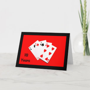 18 Jahre sind eine große Sache! Hochzeitstagskarte Karte