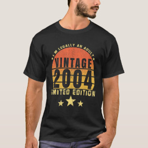18 Jahre Vintag 2004 18. Geburtstag T-Shirt