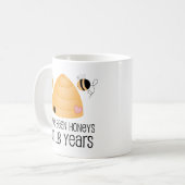 18. Jahrestags-Paar-Geschenk Kaffeetasse (Vorderseite Links)