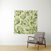 18. Jahrhundert: Blumenantike Tapete. Wandteppich (Beispiel)