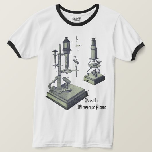 18. Jahrhundert Microscope Antique Science Nerd ! T-Shirt (Design vorne)
