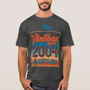 18-jährige Geburtstagsgeschenke Vintag 2004 Limite T-Shirt