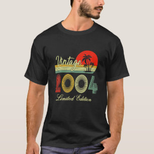 18-jährige Geschenke Vintag 2004 limitierte Auflag T-Shirt