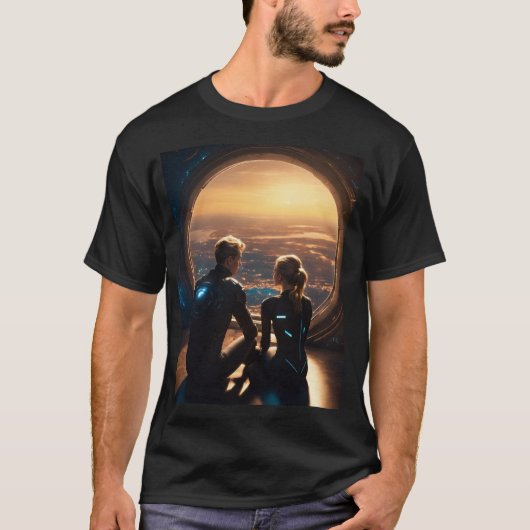 18-jähriger Junge und ein 18-jähriges blondes Mädc T-Shirt (Vorderseite)