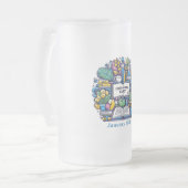 18. Januar - Thesaurus-Tag Mattglas Bierglas (Vorderseite Links)
