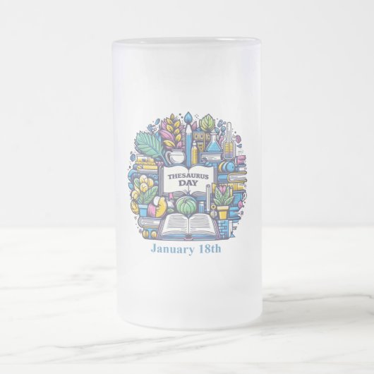 18. Januar - Thesaurus-Tag Mattglas Bierglas (Mittel)