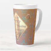 18. Jubiläum Porcelain Cat's Eye Graphics Latt Milchtasse (Rechte Ecke)