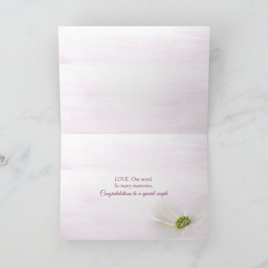 18. Jubiläum Ribbon-Herzkarte Karte (Innenseite)