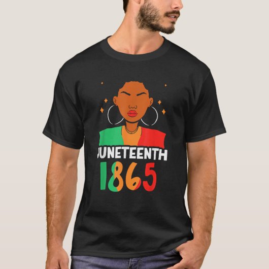 18. Juni 1865 Afrika Schwarze Amerikaner USA Ameri T-Shirt (Vorderseite)
