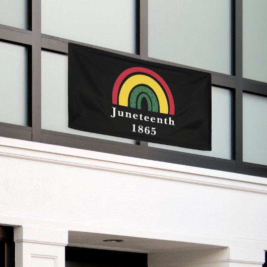 18. Juni 1865 Afrikanische Amerikanische schwarze Banner (Äußeres Gebäude)