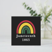 18. Juni 1865 Afrikanische Amerikanische schwarze  Einladung (Stehend Vorderseite)