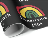 18. Juni 1865 Afrikanische Amerikanische schwarze  Geschenkpapier (Rolleneckpunkt)