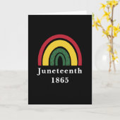 18. Juni 1865 Afrikanische Amerikanische schwarze  Karte (Gelbe Blume)