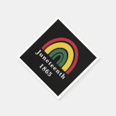 18. Juni 1865 Afrikanische Amerikanische schwarze  Serviette (Ecke)