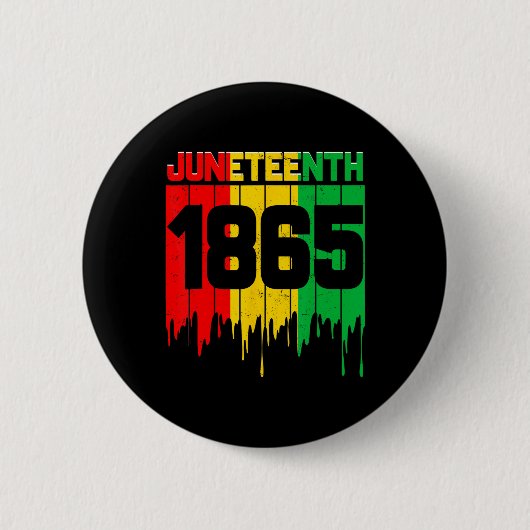 18. Juni 1865 Afrikanische Männer Frauen Junge Mäd Button (Vorderseite)