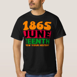 18. Juni 1865, Afrikanischer amerikanischer Stolz T-Shirt