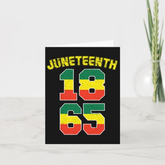 18. Juni 1865 Ankestors Black Pride African Amer Karte (Vorderseite)