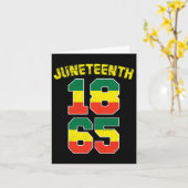 18. Juni 1865 Ankestors Black Pride African Amer Karte (Gelbe Blume)