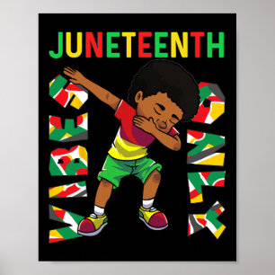 18. Juni 1865 Dabbing Vibes nur Black African B Poster
