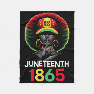 18. Juni 1865 Feiert Freiheit zum Blac Fleecedecke