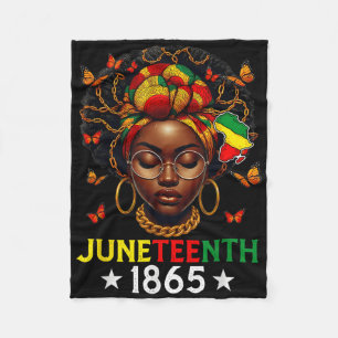 18. Juni 1865 Feiert Freiheit zum Blac Fleecedecke