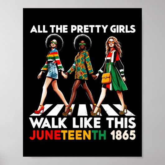 18. Juni 1865 Feiert Freiheit zum Blac Poster (Vorne)