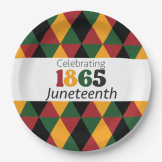 18. Juni 1865 Freiheit-Feier Befreiung Pappteller
