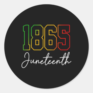 18. Juni 1865 Got Sie diese schwarze Geschichte Ce Runder Aufkleber