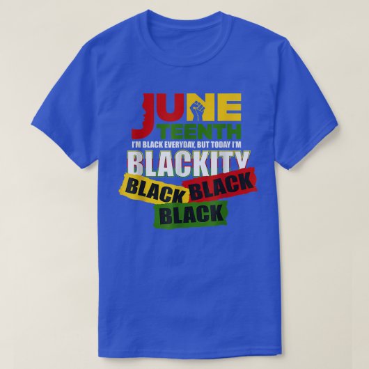 18. Juni 1865 I'm Blackity Black Bla T-Shirt (Design vorne)
