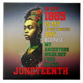 18. Juni 1865 Mein Unabhängigkeitstag Fliese (Vorderseite)