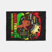 18. Juni 1865 Pride Celebrate Black Women Afrika Fleecedecke (Vorderseite (Horizontal))