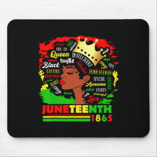18. Juni 1865 Pride Celebrate Black Women Afrika Mousepad