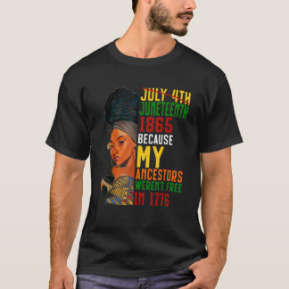 18. Juni 1865 Schwarz-Afroamerikanischer Vorfahren T-Shirt