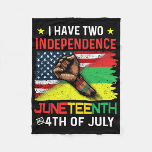 18. Juni 1865 Schwarze Afrikanische Amerikanische Fleecedecke
