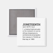 18. Juni 1865 Schwarze Definition in Afrika Magnet (Vorderseite/Rückseite)