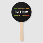 18. Juni 1865: Schwarze Freiheit feiern Fächer (Vorderseite)