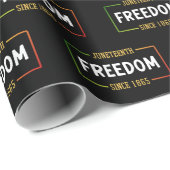 18. Juni 1865: Schwarze Freiheit feiern Geschenkpapier (Rolleneckpunkt)