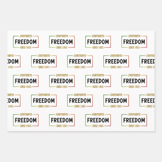 18. Juni 1865: Schwarze Freiheit feiern Geschenkpapier Set (Vorderseite 3)