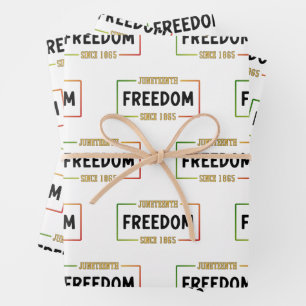 18. Juni 1865: Schwarze Freiheit feiern Geschenkpapier Set