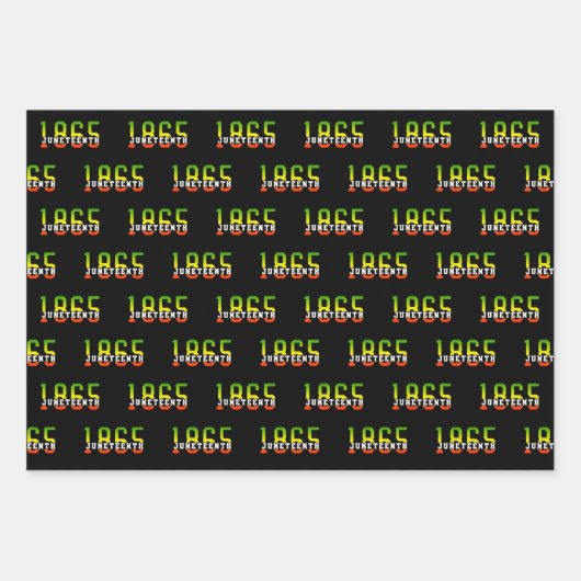 18. Juni 1865: Schwarze Freiheit feiern Geschenkpapier Set (Vorderseite 2)