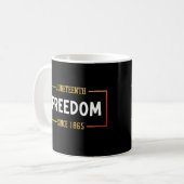18. Juni 1865: Schwarze Freiheit feiern Kaffeetasse (Vorderseite Links)