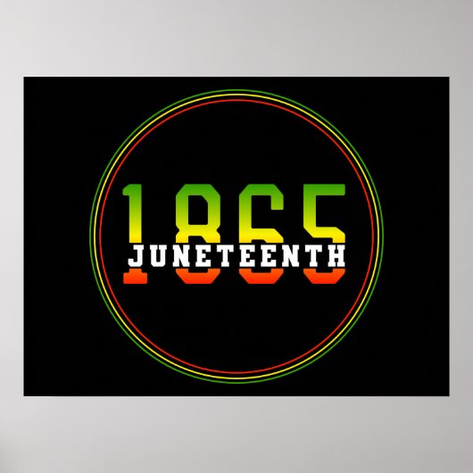 18. Juni 1865: Schwarze Freiheit feiern Poster (Vorne)