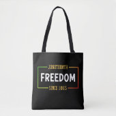 18. Juni 1865: Schwarze Freiheit feiern Tasche (Vorderseite)