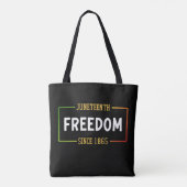 18. Juni 1865: Schwarze Freiheit feiern Tasche (Rückseite)