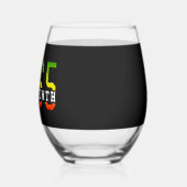 18. Juni 1865: Schwarze Freiheit feiern Weinglas Ohne Stiel (Links)